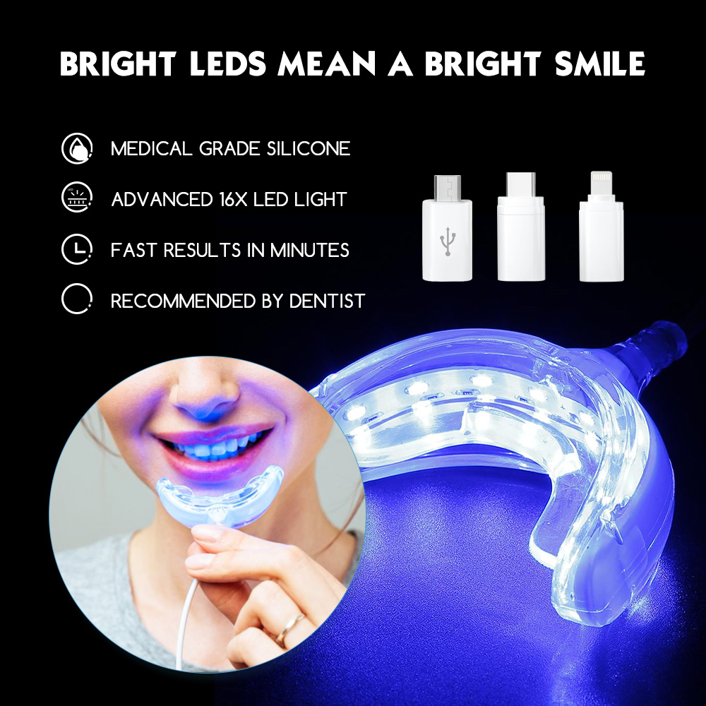 Teeth Whitening With Blue Light - Luxsmile Akıllı LED Diş Beyazlatma Taşınabilir