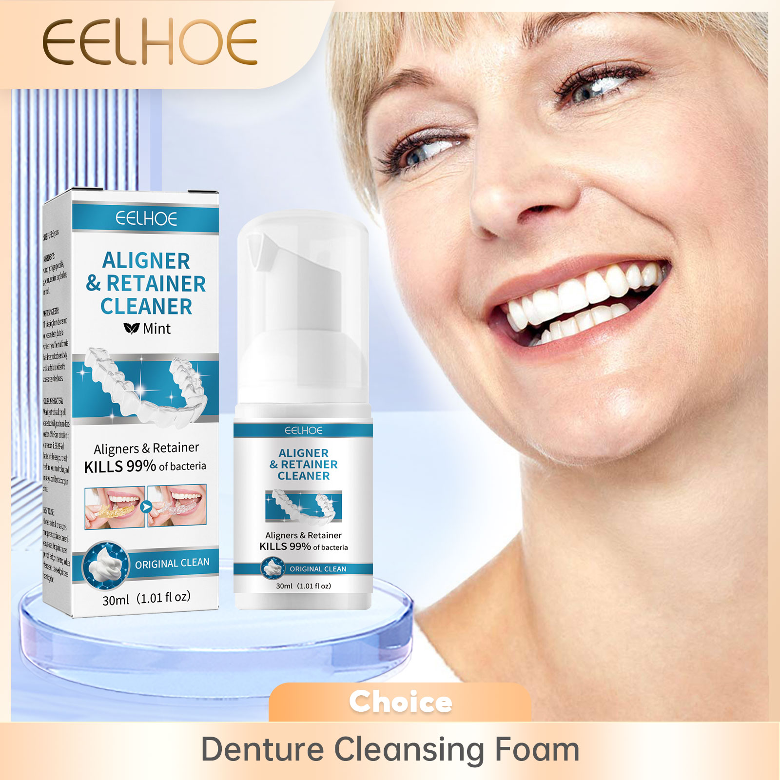 Teeth Whitening Retainer - Hizalayıcı Protez Temizleyici Köpük Derin Temizlik