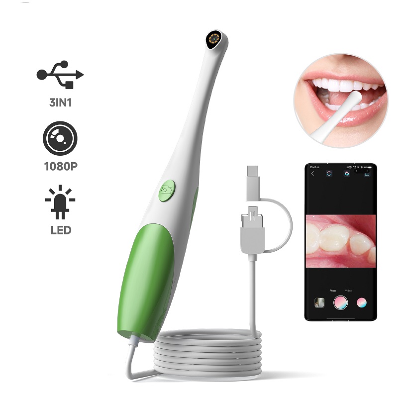 Teeth Whitening Video - TİP-C Görsel Ağız Kamerası 3'ü 1