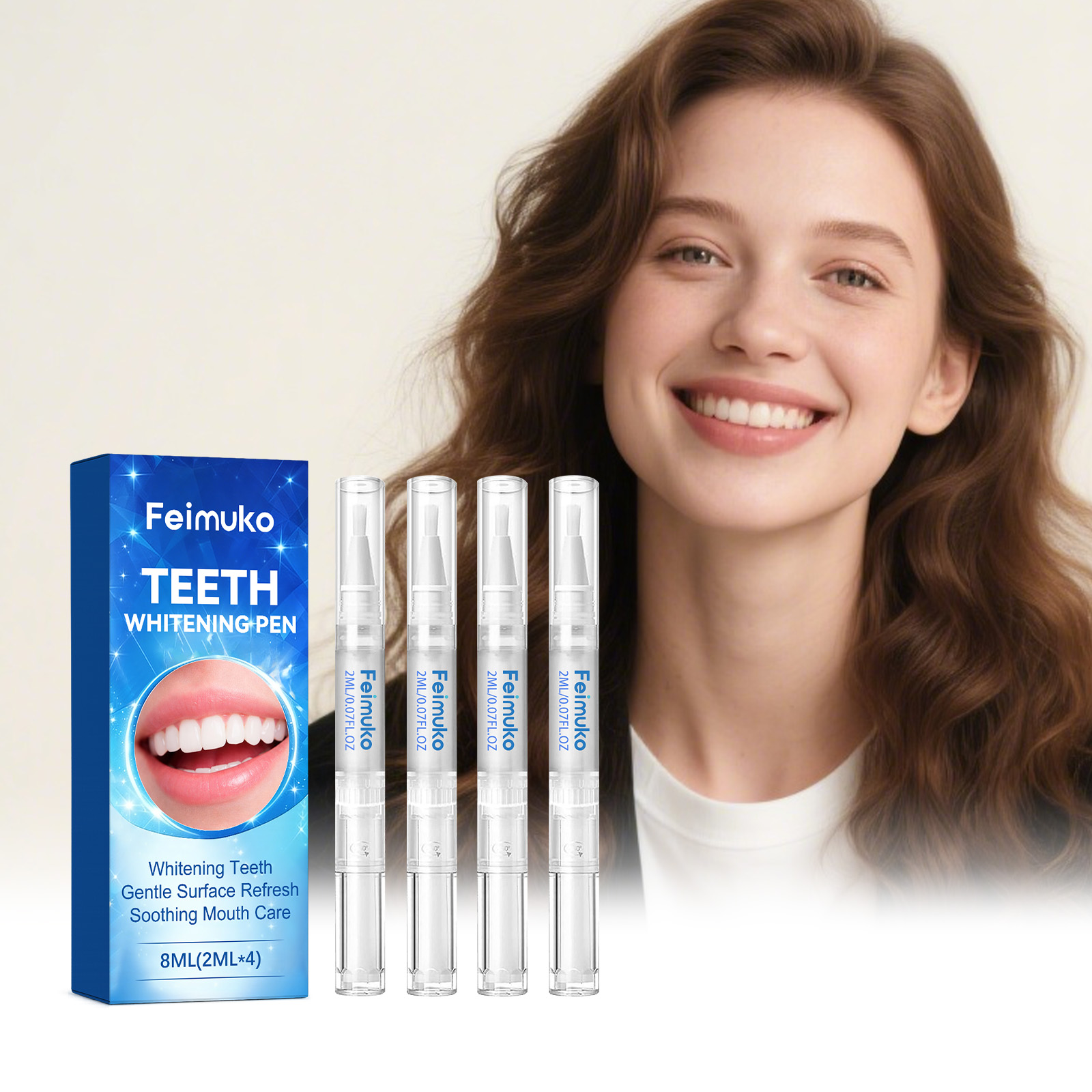 Whitening Pen Bleach - 4 adet Diş Beyazlatma Jel Kalem