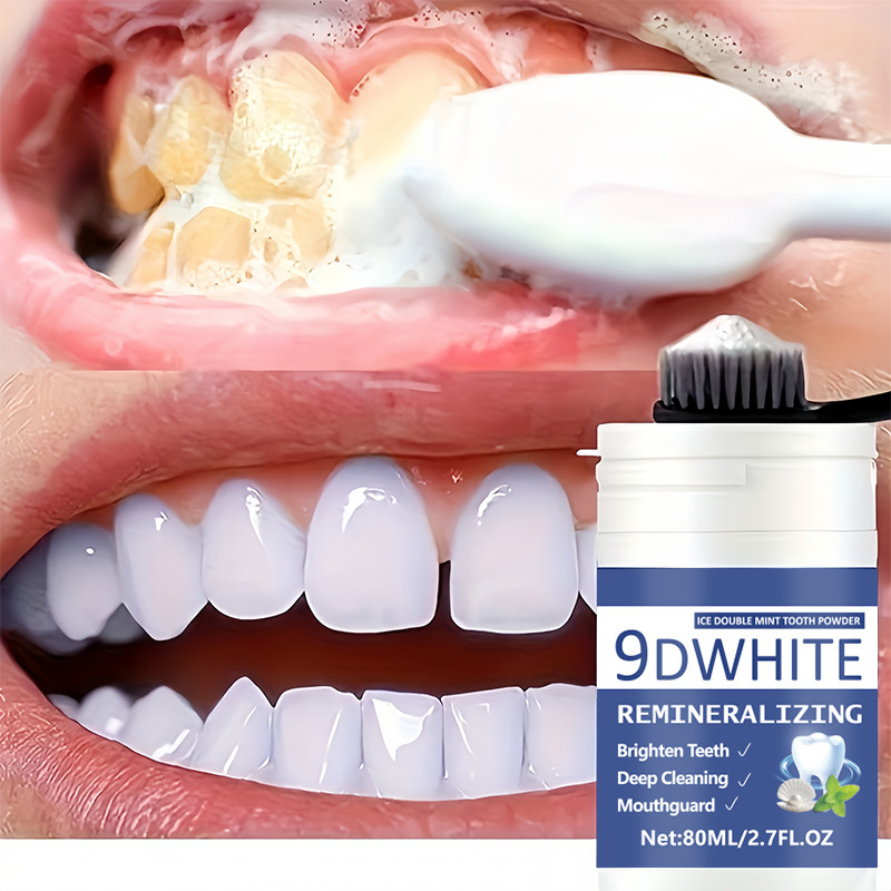 Teeth Whitening Free - 9D Mor Diş Beyazlatma Tozu 80ml