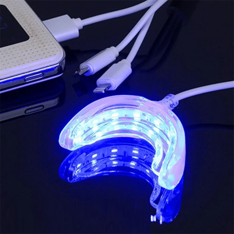 Teeth Whitening With Blue Light - Diş Beyazlatma Hızlandırıcı Akıllı LED Mavi