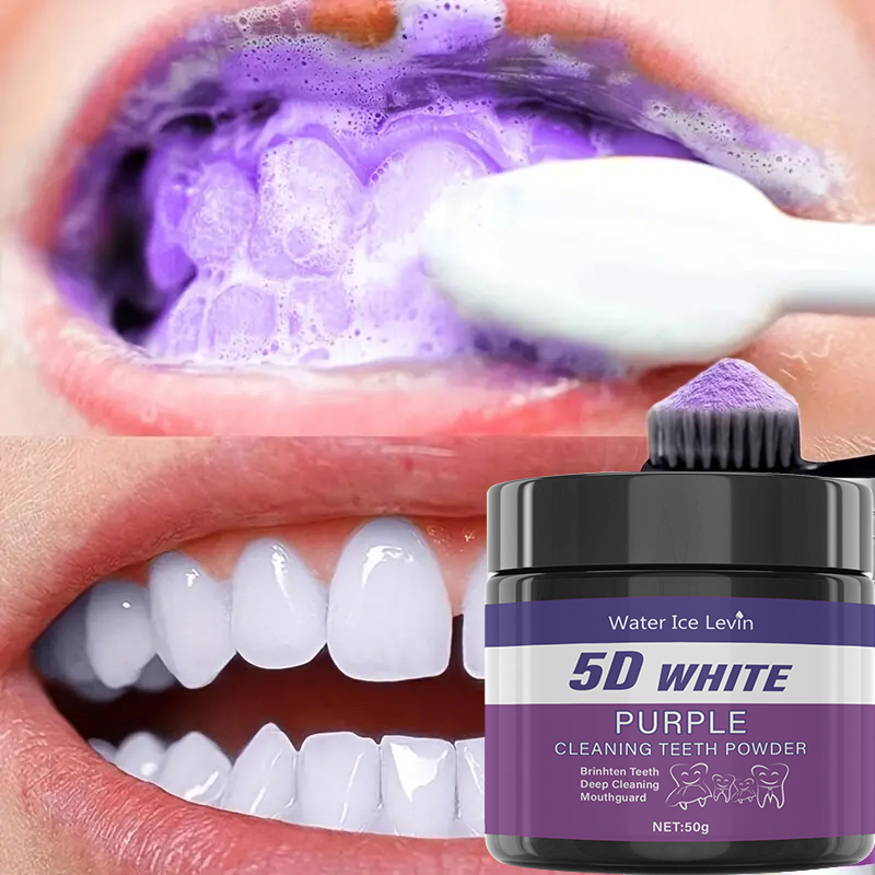 5D Beyaz Diş Tozu. Mor Nane Ta - Teeth Whitening Baking Soda incelemesi ve fiyatı
